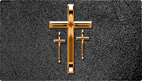 DNSEMP-C-517-CP-SH-BK Empire Corner Copper 3 Crosses Shim Black